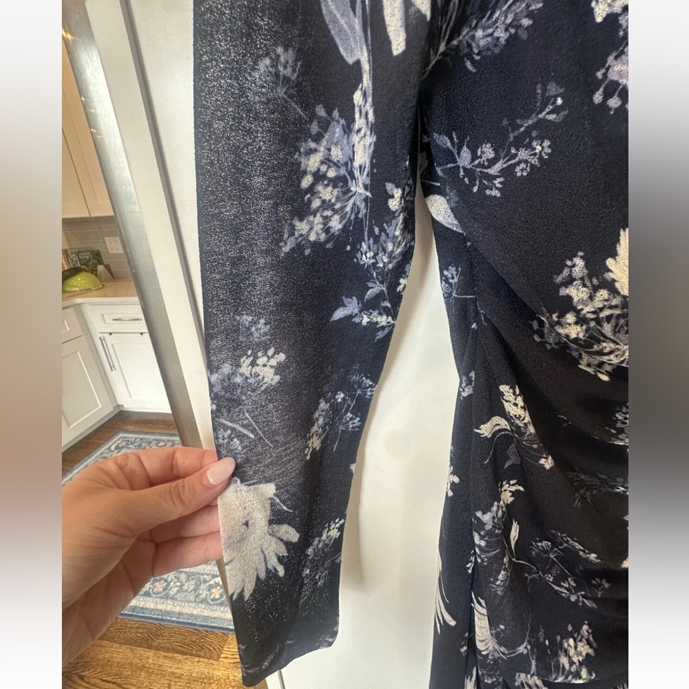 NWT Abercrombie & Fitch Floral Bodycon Midi Dress Sz MP - Picture 7 of 8